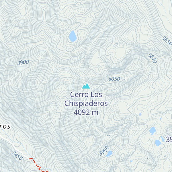 Map of Cerro Los Chispiaderos