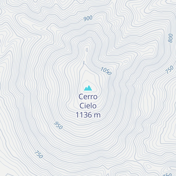 Map of Cerro Cielo