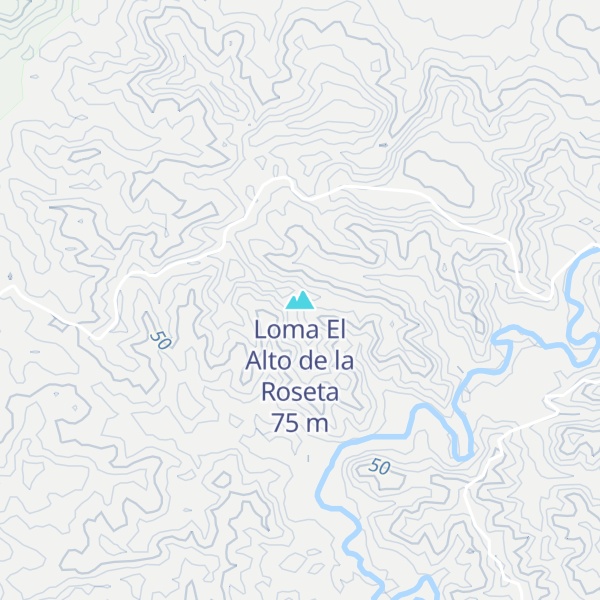 Map of Loma El Alto de la Roseta