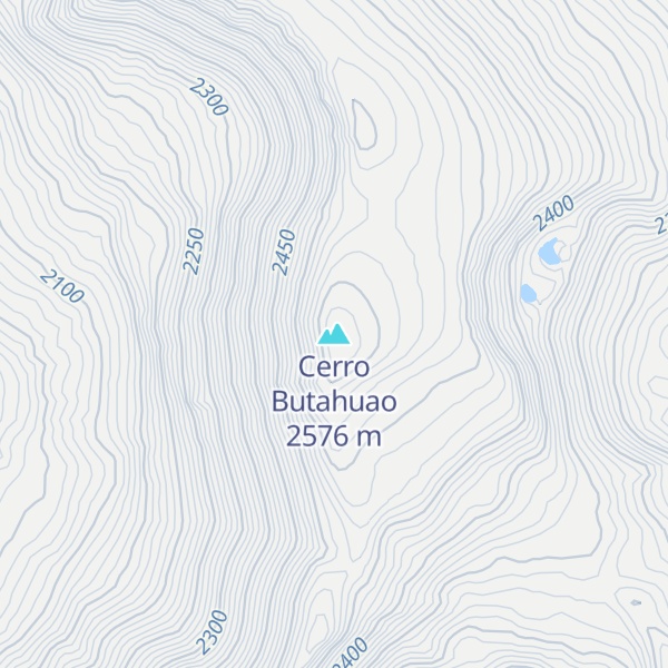 Map of Cerro Butahuao