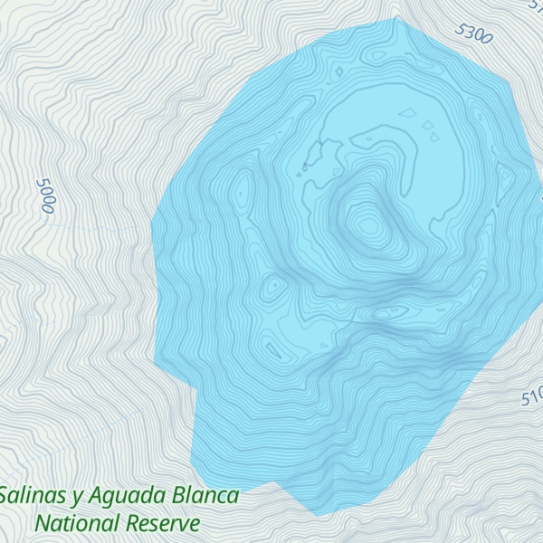 Map of Volcán Ubinas