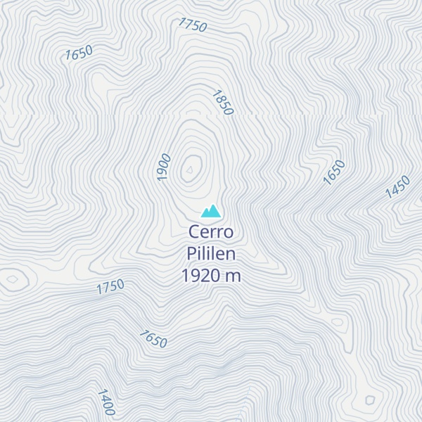 Map of Cerro Pililen