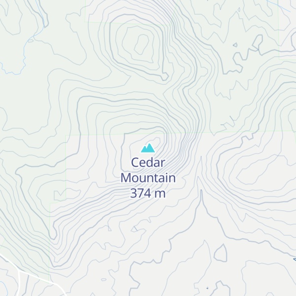 Map of Cedar Mountain