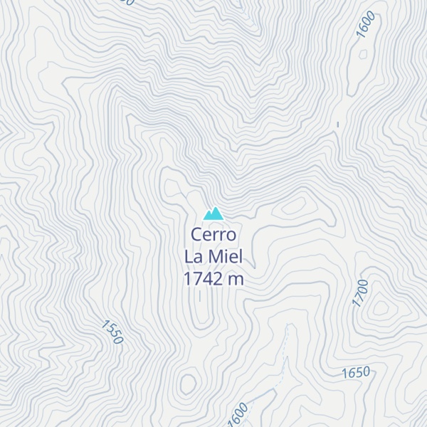 Map of Cerro La Miel