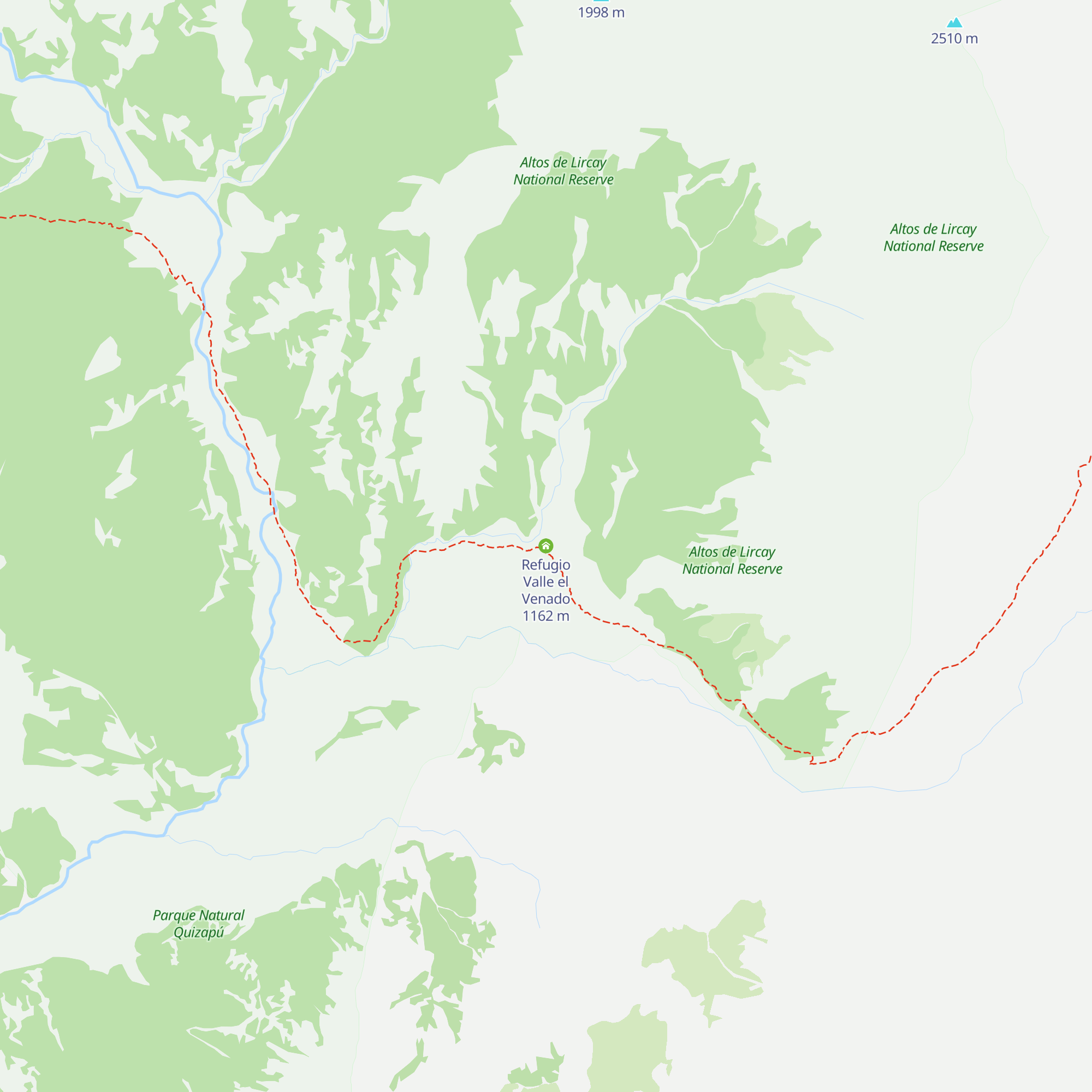 Refugio Valle el Venado map