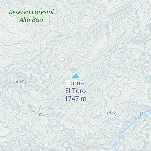 Map of Loma El Toro