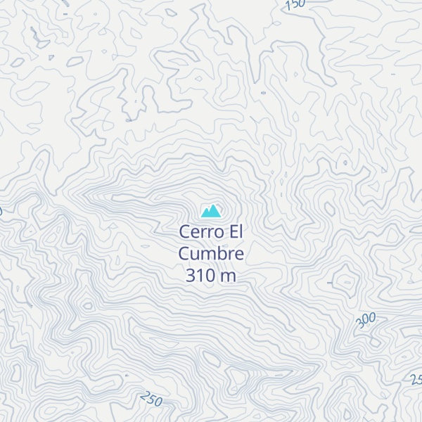 Map of Cerro El Cumbre