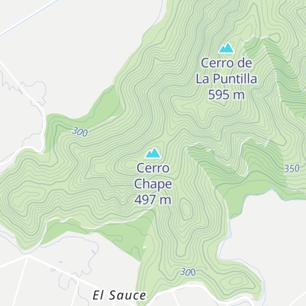 Map of Cerro Chape