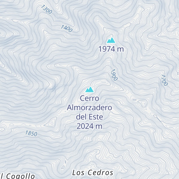 Map of Cerro Almorzadero del Este