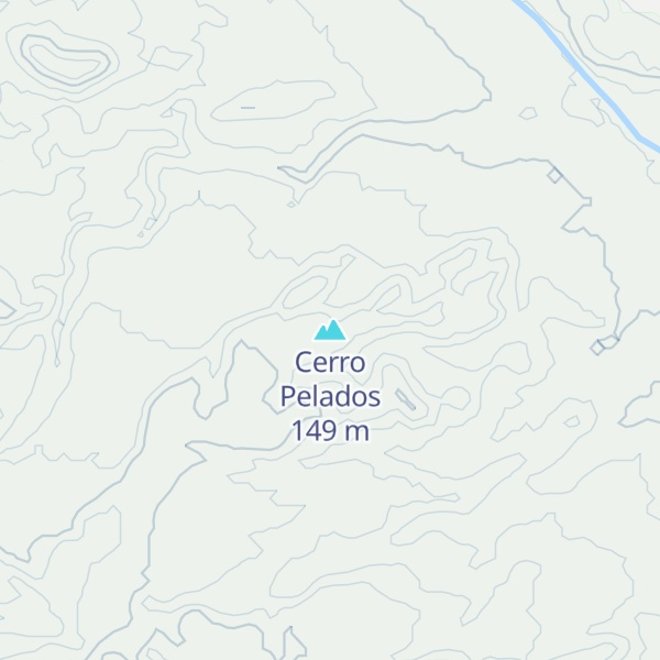 Map of Cerro Pelados