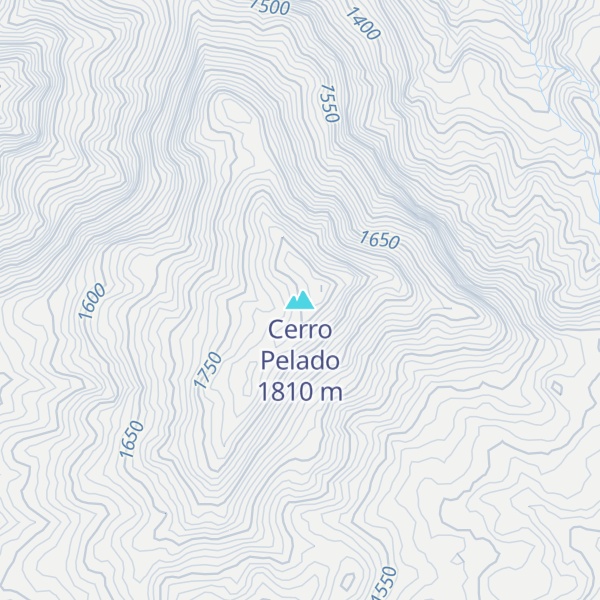 Map of Cerro Pelado
