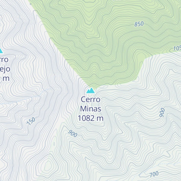 Map of Cerro Minas