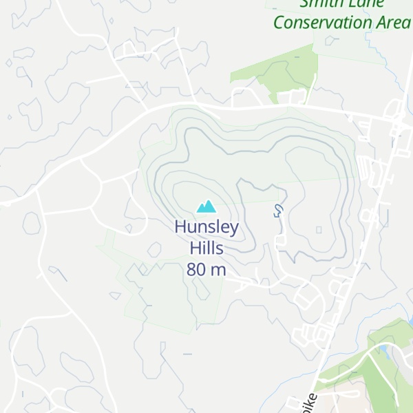Map of Hunsley Hills