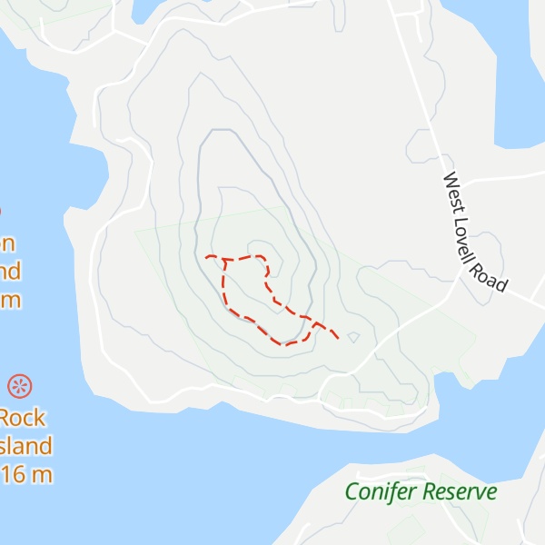 Map of Ladies Delight Hill