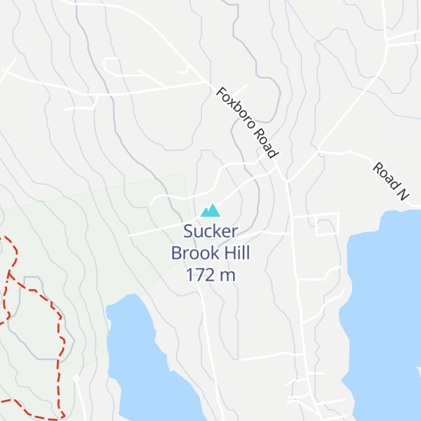 Map of Sucker Brook Hill