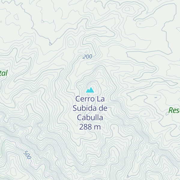 Map of Cerro La Subida de Cabulla