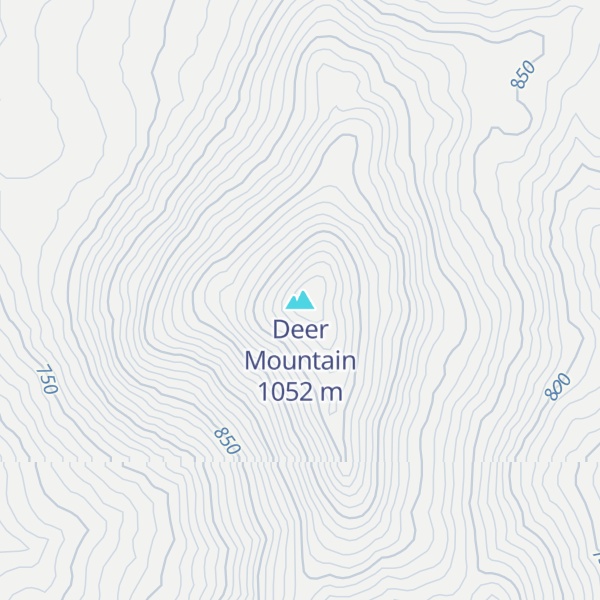 Map of Deer Mountain