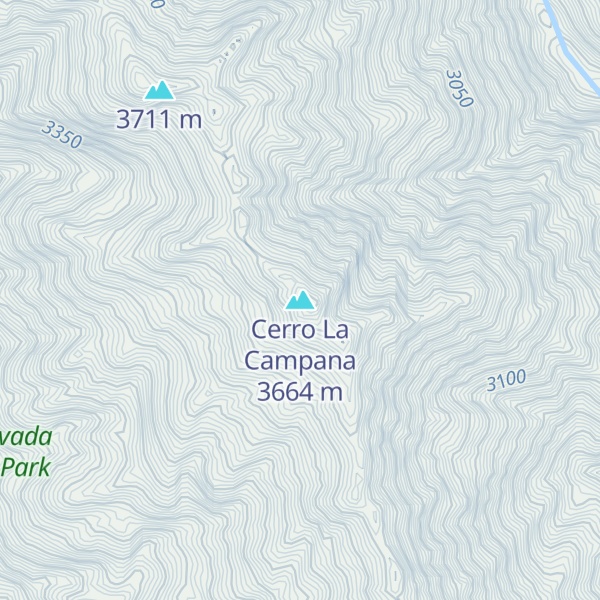 Map of Cerro La Campana