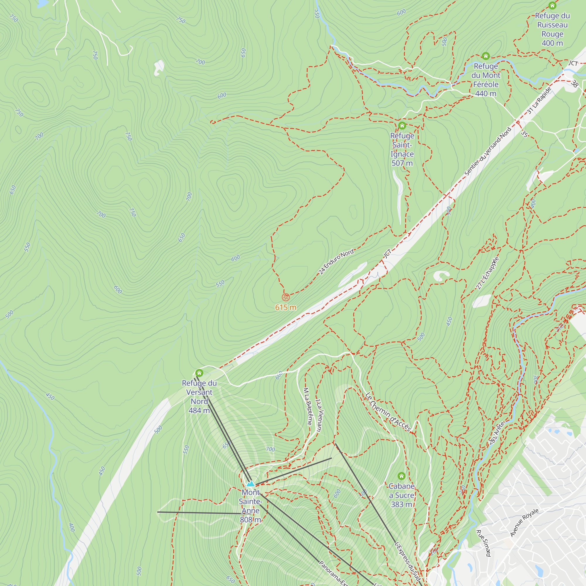 Refuge St-Anselme map