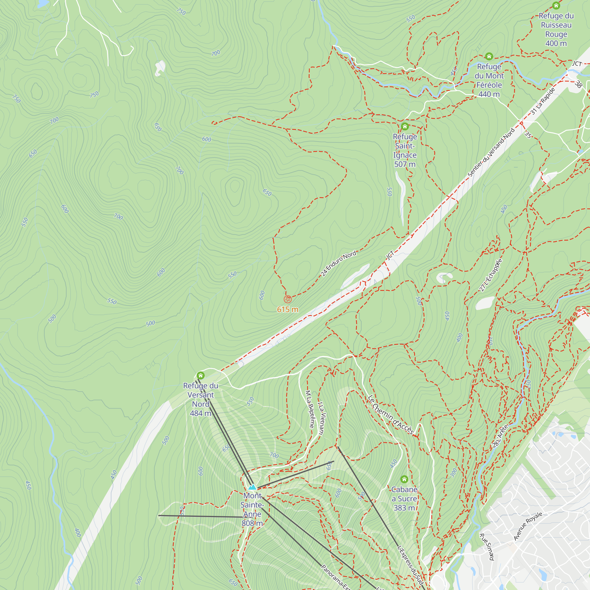 Refuge St-Anselme map