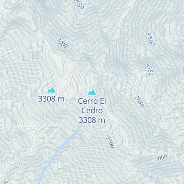 Map of Cerro El Cedro