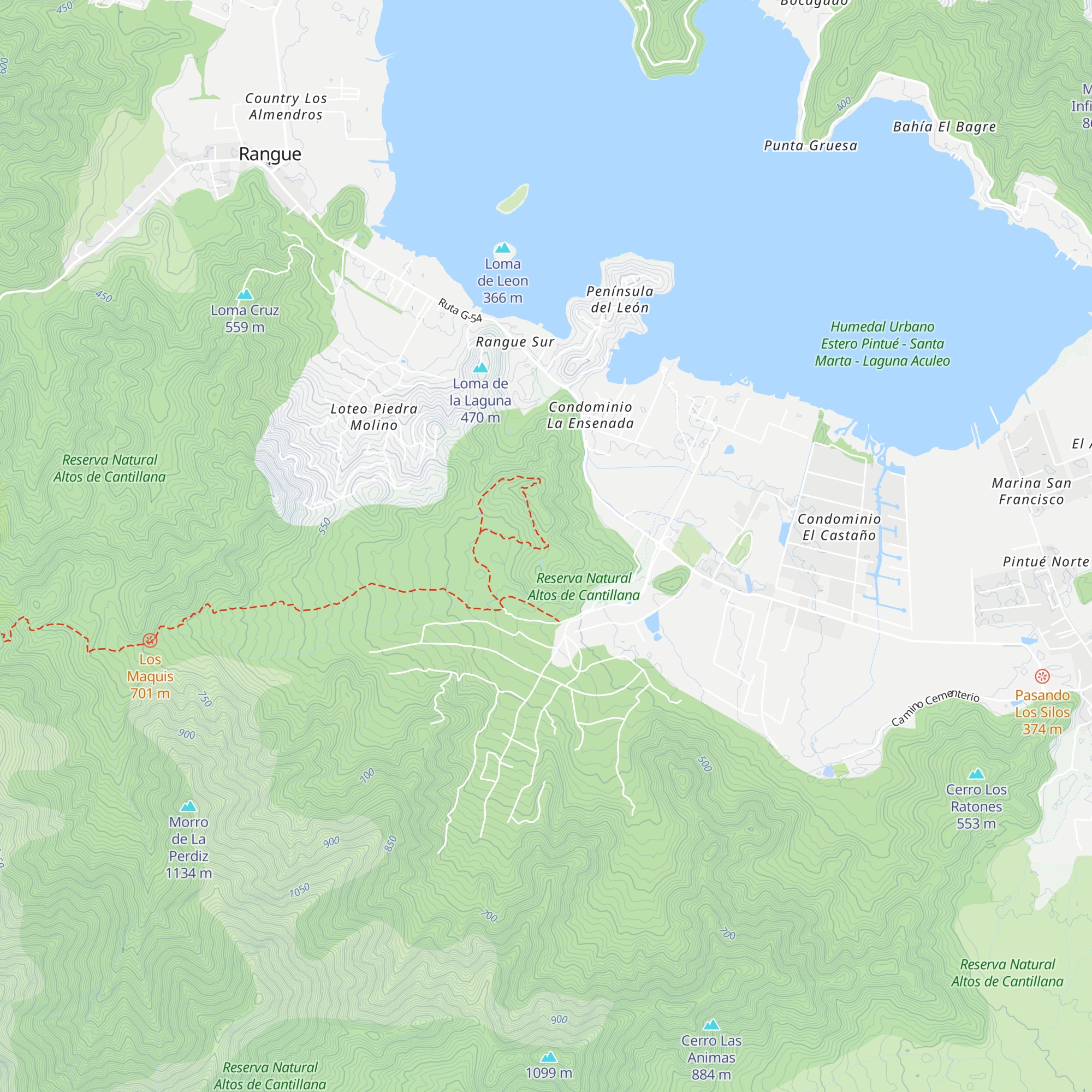 Refugio de picnic map