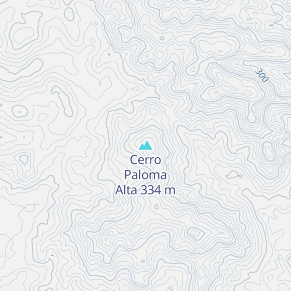 Map of Cerro Paloma Alta