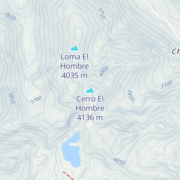 Map of Cerro El Hombre