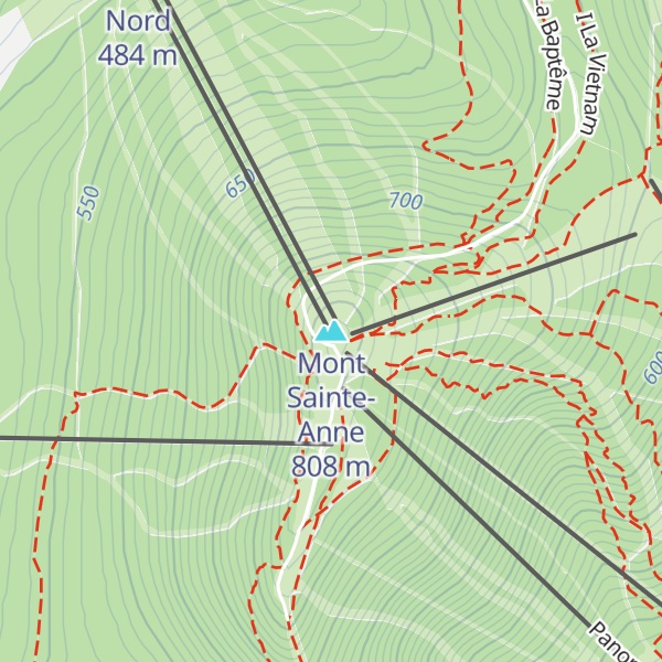 Map of Mont Sainte-Anne