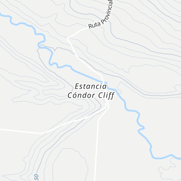 Map of Estancia Cóndor Cliff
