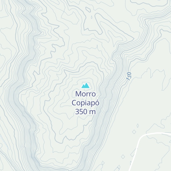 Map of Morro Copiapó