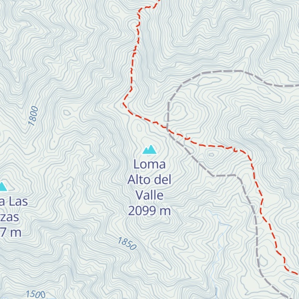 Map of Loma Alto del Valle