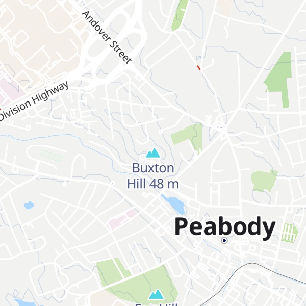 Map of Buxton Hill