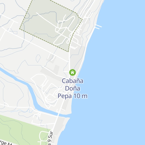 Map of Cabaña Doña Pepa