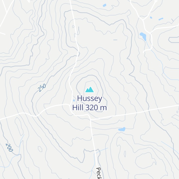 Map of Hussey Hill