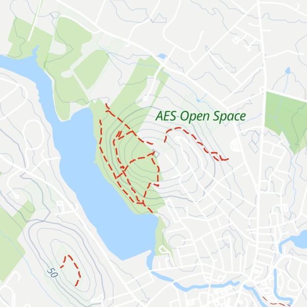 Map of Powow Hill