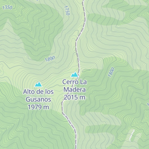 Map of Cerro La Madera