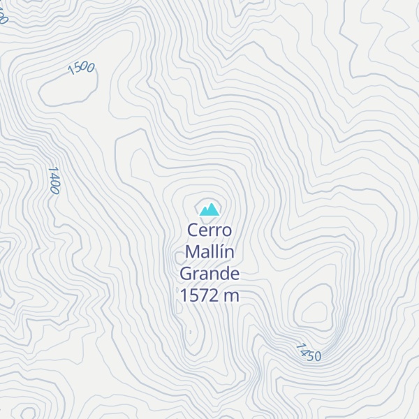 Map of Cerro Mallín Grande