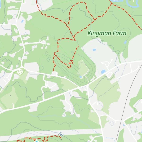 Map of Hicks Hill