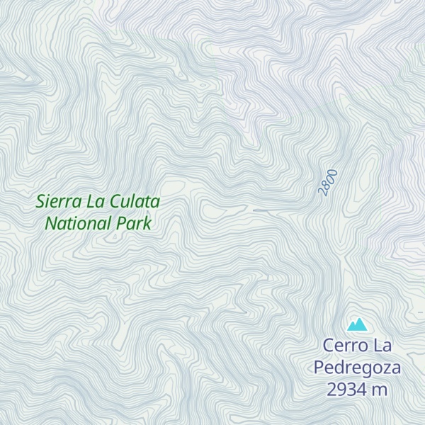 Map of Cerro La Pedregosa