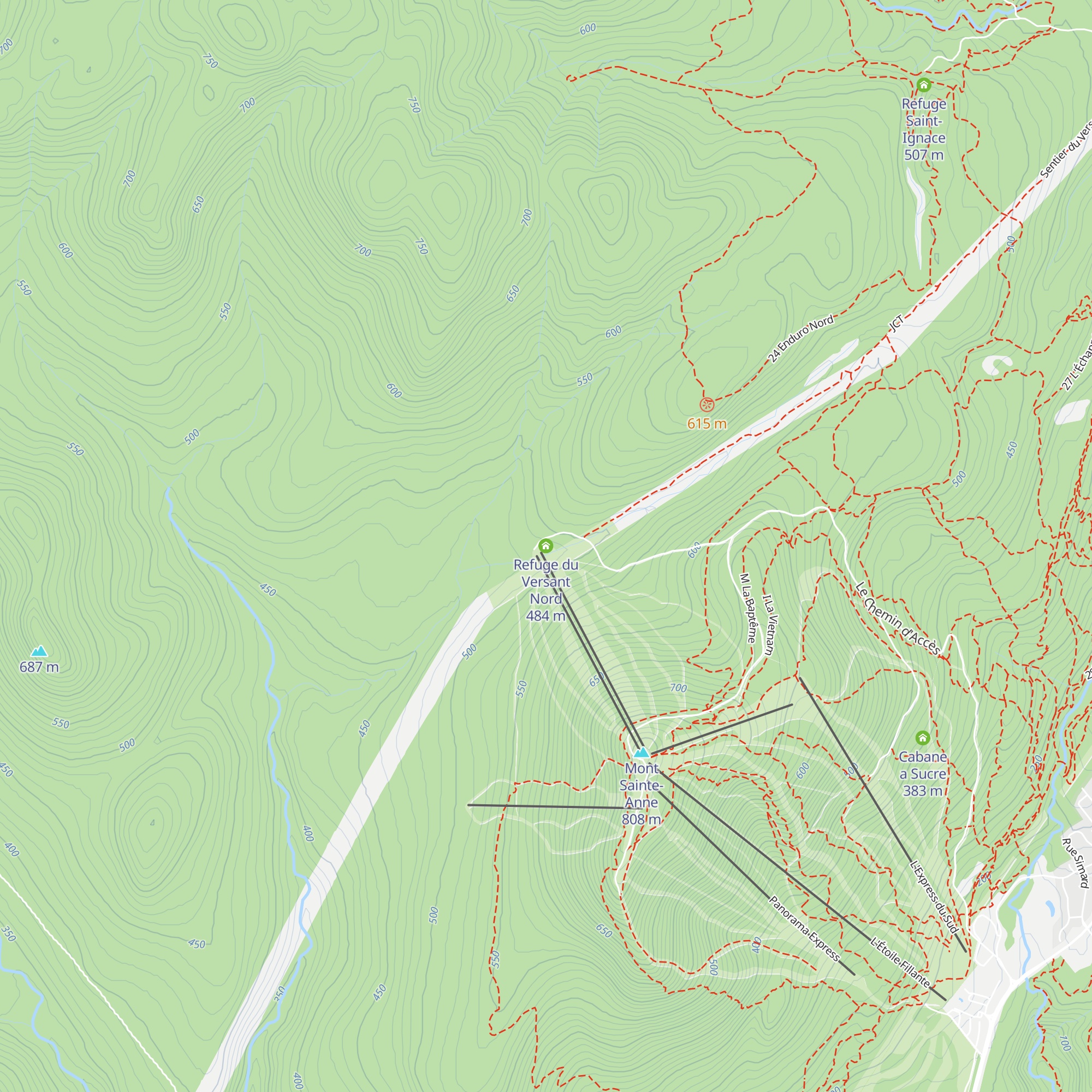 Refuge du Versant Nord map