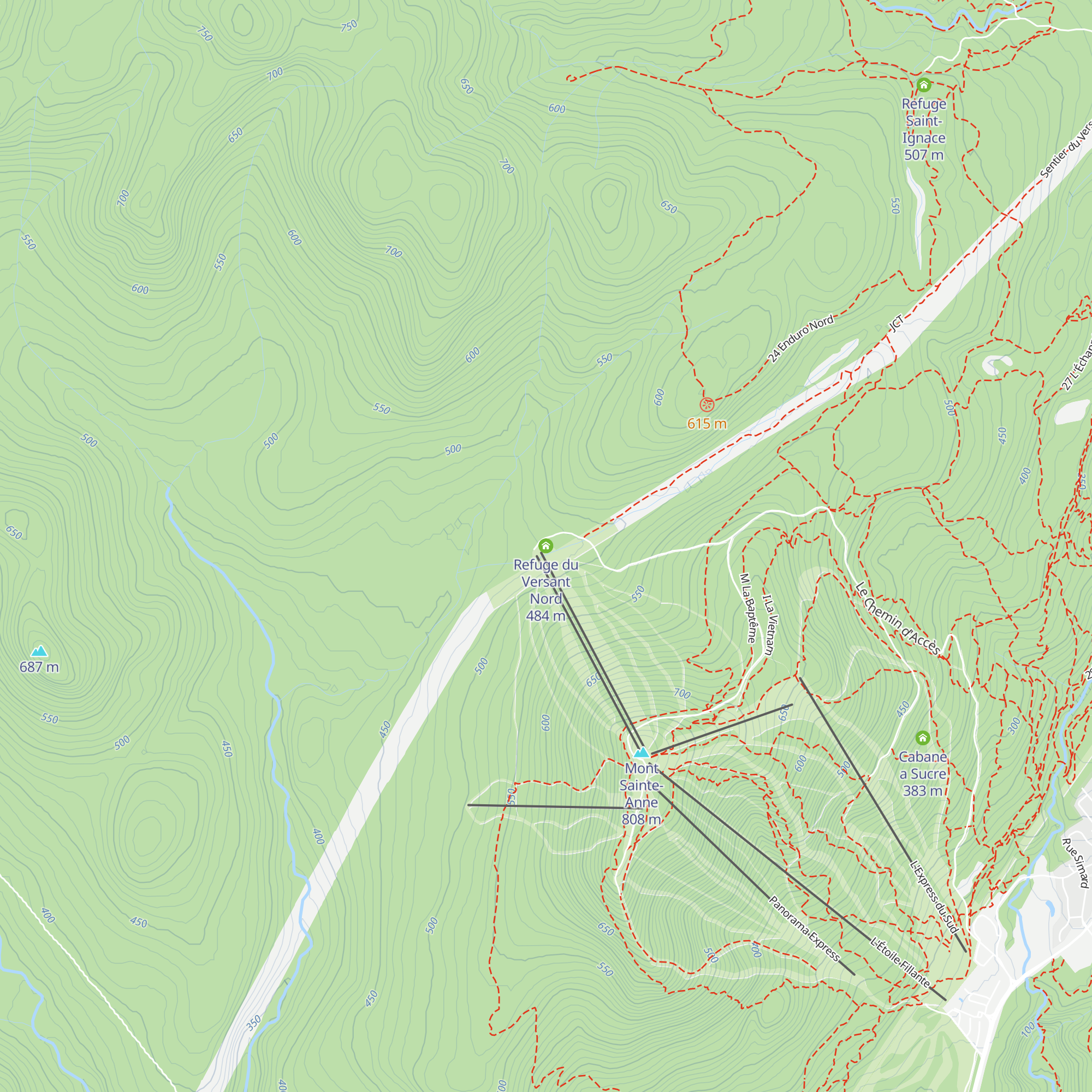 Refuge du Versant Nord map