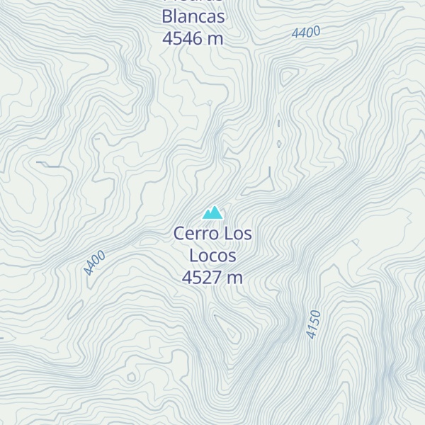 Map of Cerro Los Locos