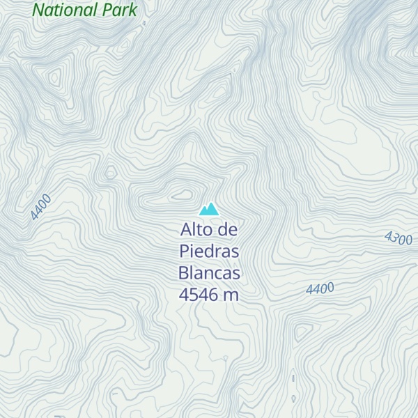 Map of Alto de Piedras Blancas