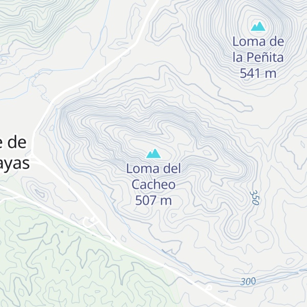 Map of Loma del Cacheo
