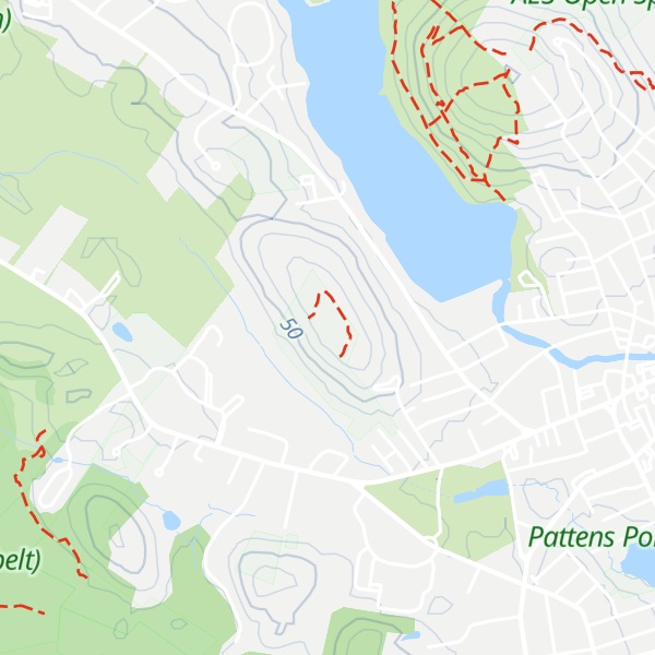 Map of Whittier Hill