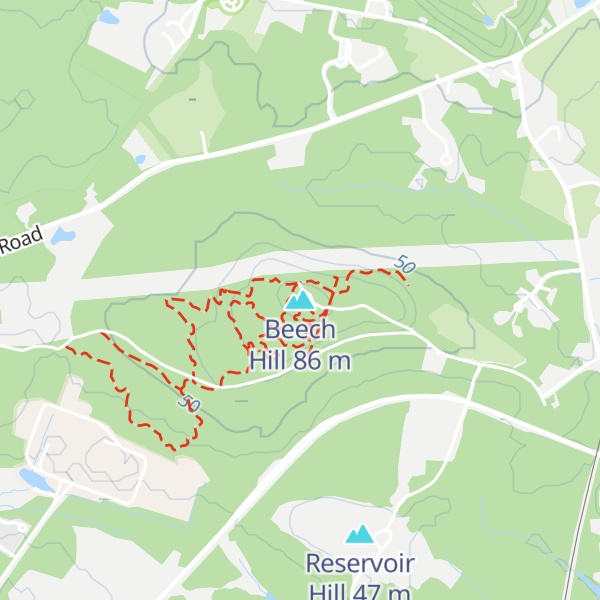 Map of Beech Hill