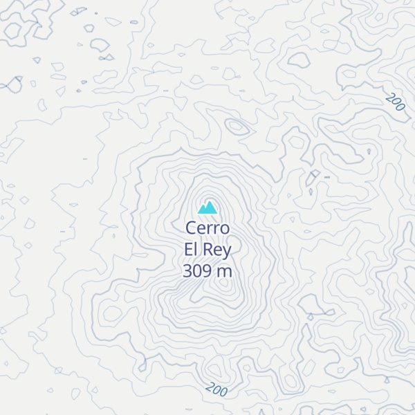 Map of Cerro El Rey