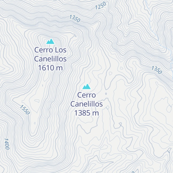 Map of Cerro Canelitos