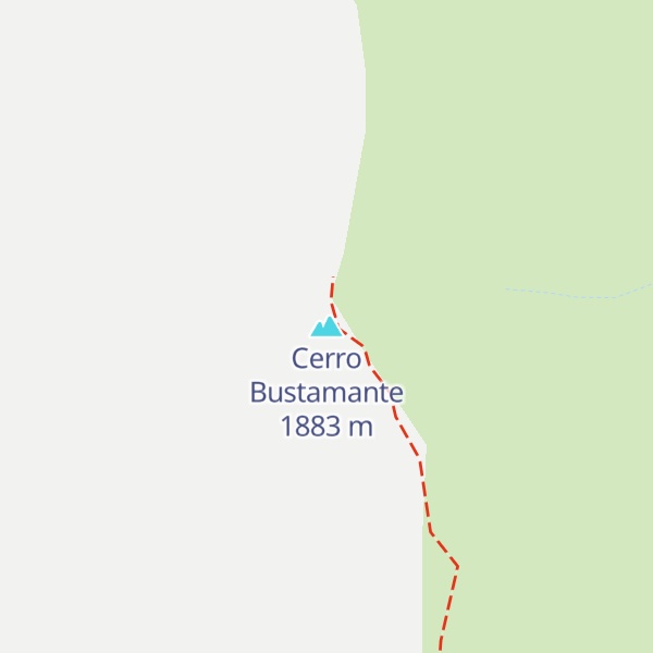 Map of Cerro Bustamante